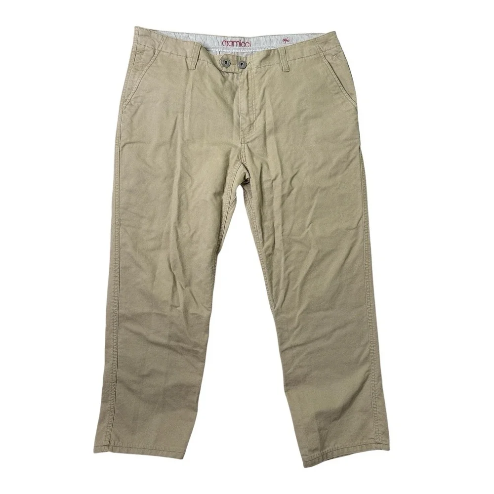 Gramicci Mens Pant Chino Hiking Outdoor Beige Mens Pants 38x27 (tag 36 x 32)